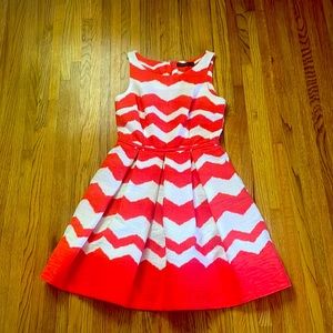 The Limited size 6 orange and white dress